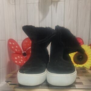 UGG Black  Fur-Lined Footwear